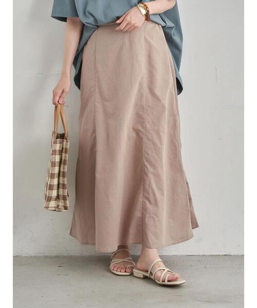 earth music&ecology（アースミュージックアンドエコロジー）の「フレンチリネンブレンドスカート　＊（スカート・レディース・サーモンピンク/チェック/ベージュ/その他8/ミント/ダークネイビー・FREE）」の18枚目の写真