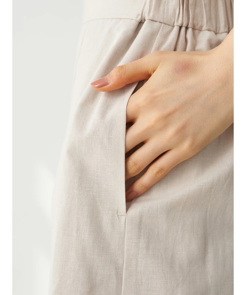 earth music&ecology（アースミュージックアンドエコロジー）の「フレンチリネンブレンドスカート　＊（スカート・レディース・サーモンピンク/チェック/ベージュ/その他8/ミント/ダークネイビー・FREE）」の19枚目の写真