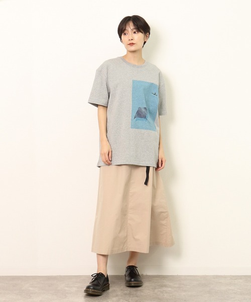 Jonas Claesson（ジョナスクレアッソン）の「【 JONAS CLAESSON / ジョナス・クレアッソン 】EAGLE RAY プリント半袖Tシャツ NSB（Tシャツ/カットソー・メンズ・ネイビー/グレー/ホワイト・M/XS/L）」の10枚目の写真
