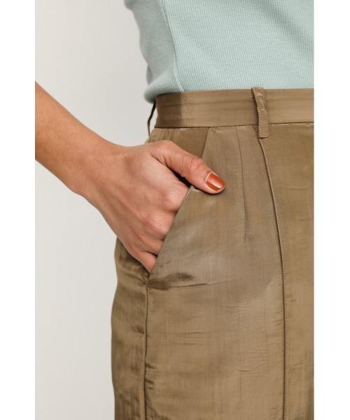 SLY（スライ）の「AURORA SHEER PT オーロラ シアー パンツ（スラックス・レディース・ベージュ/オレンジ・1/2）」の13枚目の写真