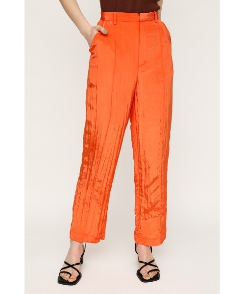 SLY（スライ）の「AURORA SHEER PT オーロラ シアー パンツ（スラックス・レディース・ベージュ/オレンジ・1/2）」の4枚目の写真