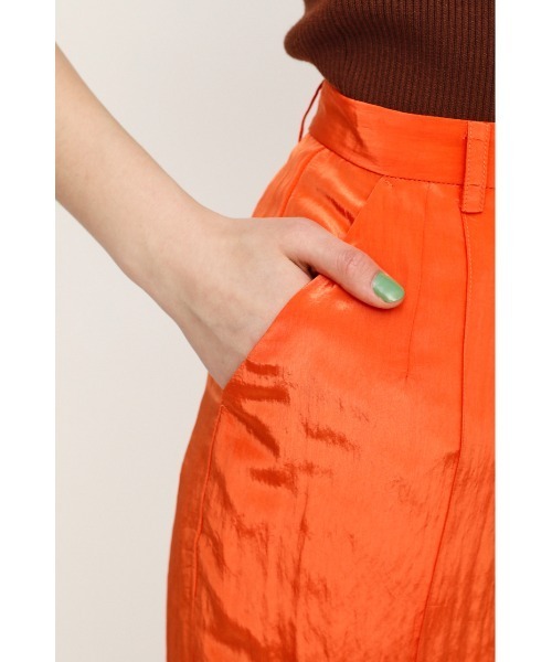 SLY（スライ）の「AURORA SHEER PT オーロラ シアー パンツ（スラックス・レディース・ベージュ/オレンジ・1/2）」の12枚目の写真