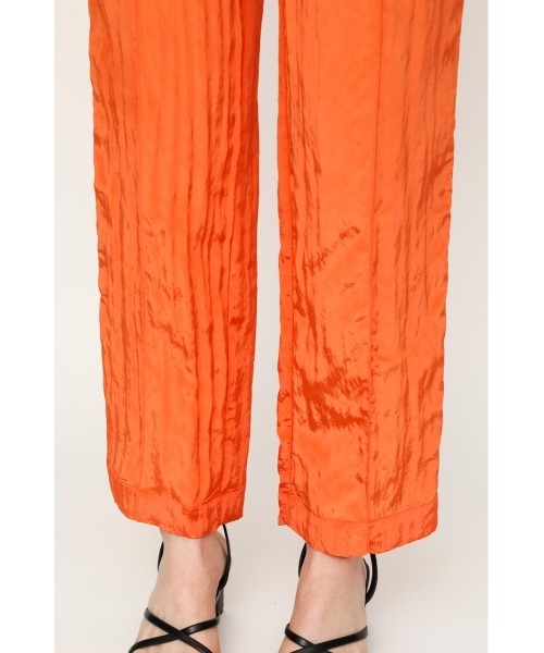 SLY（スライ）の「AURORA SHEER PT オーロラ シアー パンツ（スラックス・レディース・ベージュ/オレンジ・1/2）」の10枚目の写真