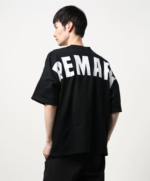 AZUL by moussy(アズールバイマウジー)の「REMARK BIG LOGO TEE/リマークビッグロゴTシャツ(Tシャツ/カットソー・メンズ・ホワイト/ブラック/ブルー・LARGE/MEDIUM)」の6枚目の写真