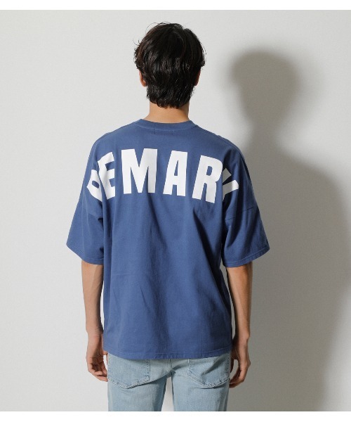 AZUL by moussy(アズールバイマウジー)の「REMARK BIG LOGO TEE/リマークビッグロゴTシャツ(Tシャツ/カットソー・メンズ・ホワイト/ブラック/ブルー・LARGE/MEDIUM)」の22枚目の写真