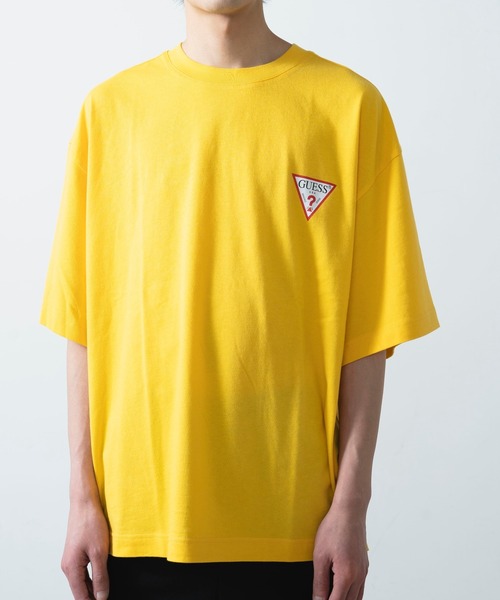 Guess（ゲス）の「∴WEGO/別注GUESSカラーロゴビッグシルエット半袖Tシャツ（Tシャツ/カットソー・メンズ・イエロー/オレンジ/スミクロ/ホワイト・LARGE/MEDIUM）」の20枚目の写真