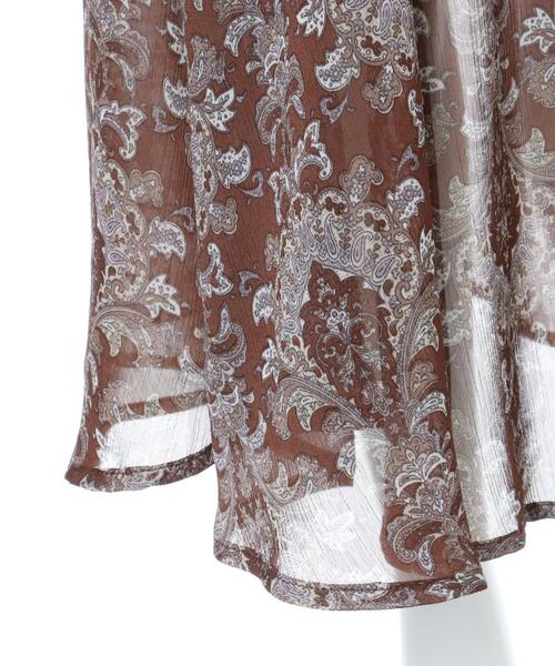 INGNI（イング）の「ダマスク柄／スカート（スカート・レディース・ブラック/ブラウン・FREE）」の5枚目の写真