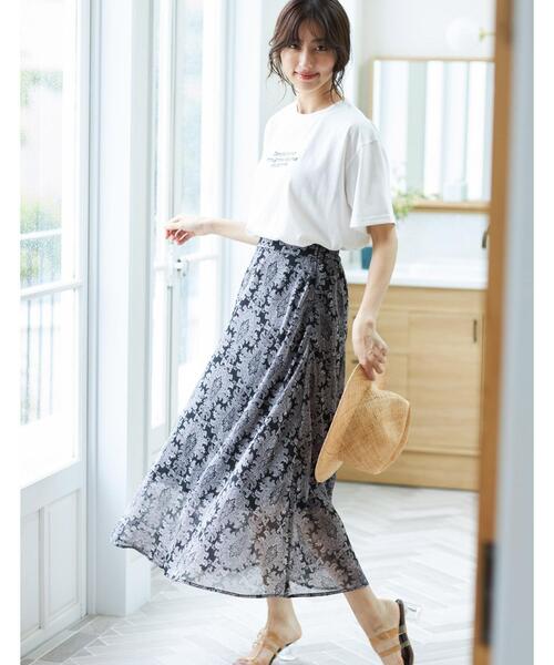 INGNI（イング）の「ダマスク柄／スカート（スカート・レディース・ブラック/ブラウン・FREE）」の11枚目の写真