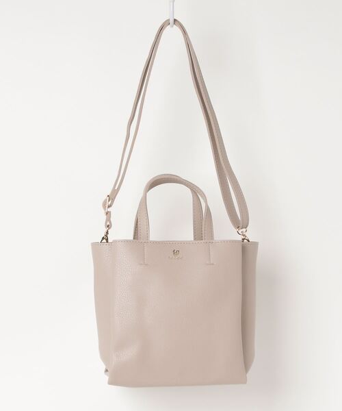 spice edition（スパイスエディション）の「spice edition ﾏﾅ2WAY手提げ（トートバッグ・レディース・ホワイト/ベージュ/グリーン/ブラック/ブルー/ピンク・ONE SIZE）」の3枚目の写真