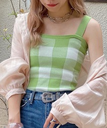 WEGO | WEGO/ギンガムチェックキャミソール(キャミソール)