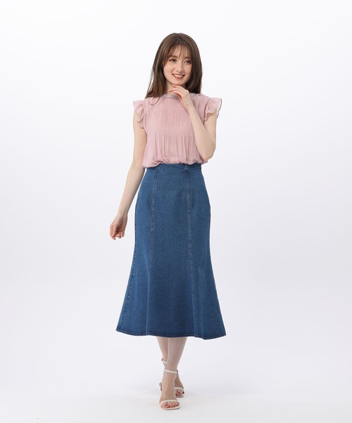 BE RADIANCE（ビーラディエンス）の「マジョリカプリーツブラウス（シャツ/ブラウス・レディース・ピンク/ホワイト/ブルー・FREE）」の13枚目の写真