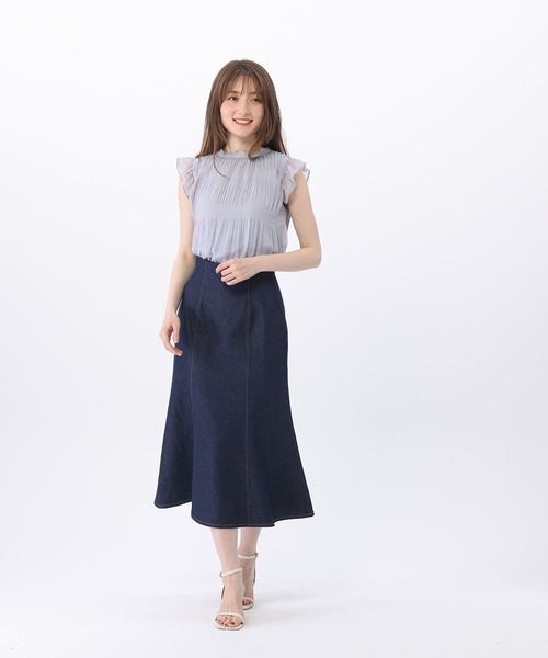 BE RADIANCE（ビーラディエンス）の「マジョリカプリーツブラウス（シャツ/ブラウス・レディース・ピンク/ホワイト/ブルー・FREE）」の19枚目の写真