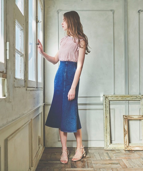 BE RADIANCE（ビーラディエンス）の「マジョリカプリーツブラウス（シャツ/ブラウス・レディース・ピンク/ホワイト/ブルー・FREE）」の6枚目の写真