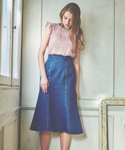 BE RADIANCE（ビーラディエンス）の「マジョリカプリーツブラウス（シャツ/ブラウス・レディース・ピンク/ホワイト/ブルー・FREE）」の11枚目の写真