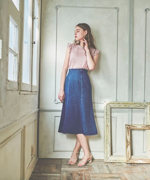 BE RADIANCE（ビーラディエンス）の「マジョリカプリーツブラウス（シャツ/ブラウス・レディース・ピンク/ホワイト/ブルー・FREE）」の9枚目の写真