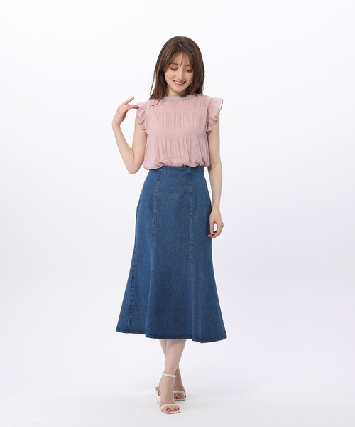 BE RADIANCE（ビーラディエンス）の「マジョリカプリーツブラウス（シャツ/ブラウス・レディース・ピンク/ホワイト/ブルー・FREE）」の15枚目の写真