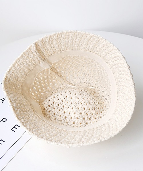 LIPSERVICE(リップサービス)の「透かしレース編みバケットハット【ZOZOTOWN限定】(ハット・レディース・ブラック/ホワイト/イエロー/ベージュ・FREE)」の11枚目の写真
