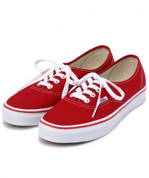 VANS(バンズ)の「VANS AUTHENTIC / ヴァンズ / バンズ(その他シューズ・レディース・レッド/ブラック・6h/5/5h/6/4h)」の2枚目の写真