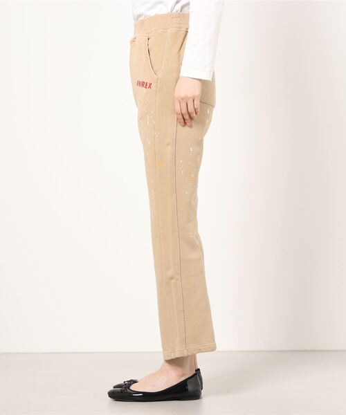 AVIREX（アヴィレックス）の「ペイントプリント スウェットパンツ/ PINT PRINT SWEAT PANTS / アヴィレックス / AVIREX（スウェットパンツ・レディース・ベージュ/チャコール・FREE）」の4枚目の写真