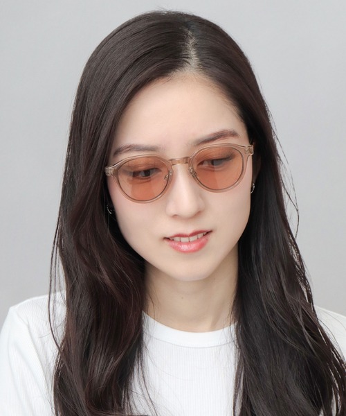 エレガント！ 安定の鼻パッド付★Chloe 57MMラウンドサングラス A.M.S. サングラス セルフレーム クラウンパント ボストンタイプ