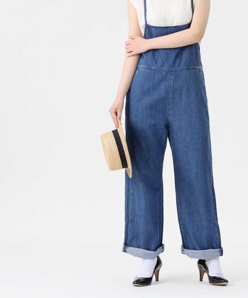 Lee（リー）の「【Lee】サロペットセット（ノースリーブとサロペットの2点セット）（サロペット/オーバーオール・レディース・ダークインディゴブルー・M/L）」の10枚目の写真