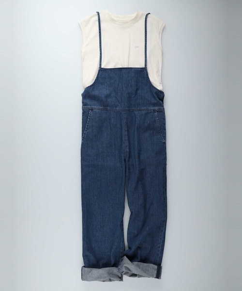 Lee（リー）の「【Lee】サロペットセット（ノースリーブとサロペットの2点セット）（サロペット/オーバーオール・レディース・ダークインディゴブルー・M/L）」の16枚目の写真