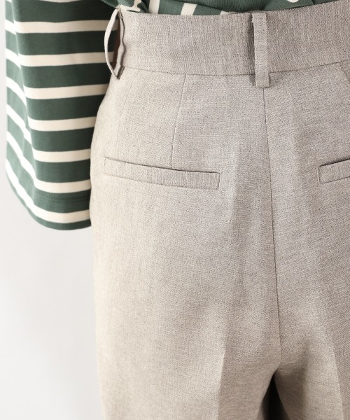 yuw(ユウ)の「リネンライクオックステーパード 953020(その他パンツ・レディース・ベージュ/ブラック/グリーン・LARGE/MEDIUM)」の5枚目の写真