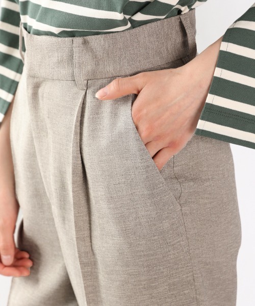 yuw(ユウ)の「リネンライクオックステーパード 953020(その他パンツ・レディース・ベージュ/ブラック/グリーン・LARGE/MEDIUM)」の7枚目の写真