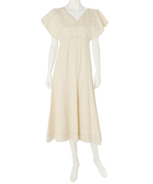 MERCURYDUO（マーキュリーデュオ）の「パネル切替ステッチワンピース（ワンピース・レディース・ベージュ/オフホワイト/インディゴブルー・SMALL/MEDIUM）」の21枚目の写真