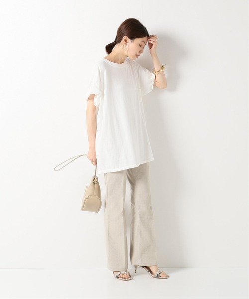 plage（プラージュ）の「【CALUX/キャラクス】MARUDOU Tシャツ◆（Tシャツ/カットソー・レディース・ホワイト/ベージュ系その他/Red・FREE）」の4枚目の写真