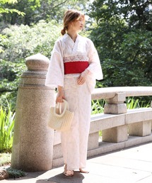 one after another NICE CLAUP（ワンアフターアナザーナイスクラップ）の「ナイスクラップ花柄浴衣（３点セット）（浴衣・レディース）」
