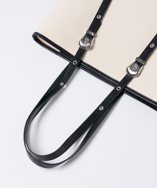 LA BELLE ETUDE（ラベルエチュード）の「【CONTROL FREAK】ウエスタンビッグトート（トートバッグ・レディース・ブラック/ベージュ/グリーン・FREE）」の13枚目の写真