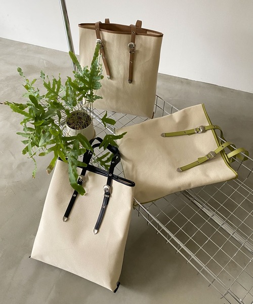 LA BELLE ETUDE（ラベルエチュード）の「【CONTROL FREAK】ウエスタンビッグトート（トートバッグ・レディース・ブラック/ベージュ/グリーン・FREE）」の6枚目の写真