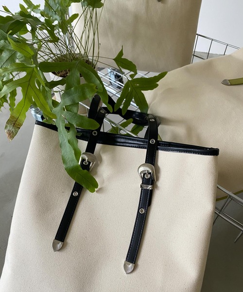 LA BELLE ETUDE（ラベルエチュード）の「【CONTROL FREAK】ウエスタンビッグトート（トートバッグ・レディース・ブラック/ベージュ/グリーン・FREE）」の7枚目の写真