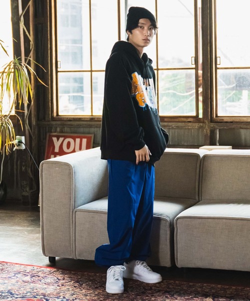 WEGO（ウィゴー）の「WEGO/テックタフタイージーパンツ（スウェットパンツ・メンズ・ブラック/ブルー・MEDIUM/LARGE）」の12枚目の写真