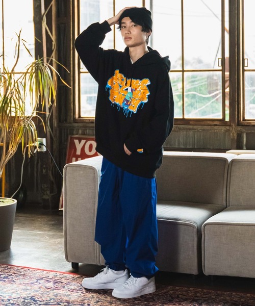 WEGO（ウィゴー）の「WEGO/テックタフタイージーパンツ（スウェットパンツ・メンズ・ブラック/ブルー・MEDIUM/LARGE）」の14枚目の写真