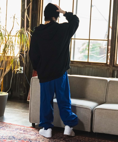 WEGO（ウィゴー）の「WEGO/テックタフタイージーパンツ（スウェットパンツ・メンズ・ブラック/ブルー・MEDIUM/LARGE）」の3枚目の写真