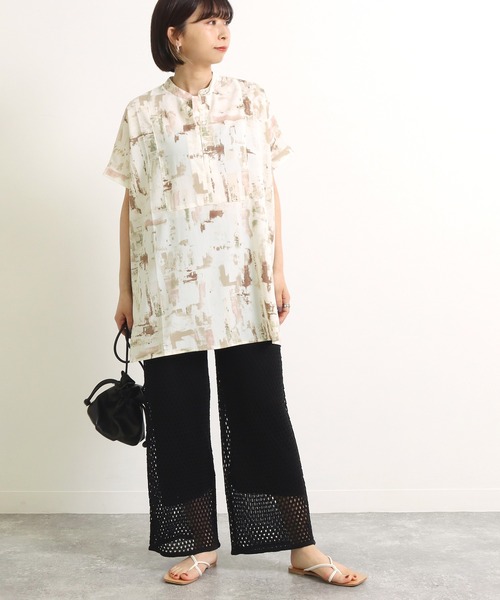 Factor=（ファクターイコール）の「メッシュ編みニットパンツ（その他パンツ・レディース・ブラック/オレンジ/モカ・FREE）」の8枚目の写真