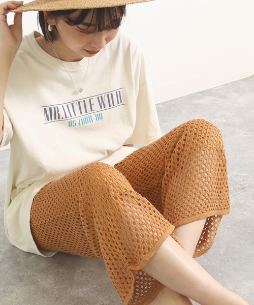 Factor=（ファクターイコール）の「メッシュ編みニットパンツ（その他パンツ・レディース・ブラック/オレンジ/モカ・FREE）」の21枚目の写真