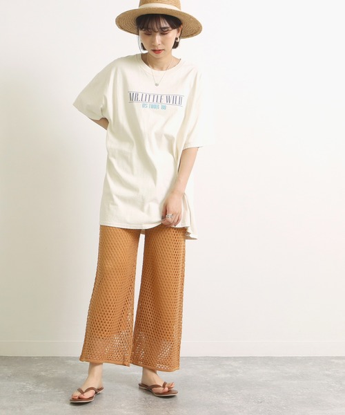 Factor=（ファクターイコール）の「メッシュ編みニットパンツ（その他パンツ・レディース・ブラック/オレンジ/モカ・FREE）」の19枚目の写真