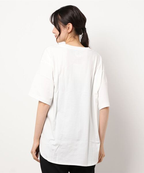 Lee（リー）の「【Lee】ラウンドポケットＴシャツ（Tシャツ/カットソー・レディース・パープル/ホワイト/ダークグレー・M/L）」の5枚目の写真