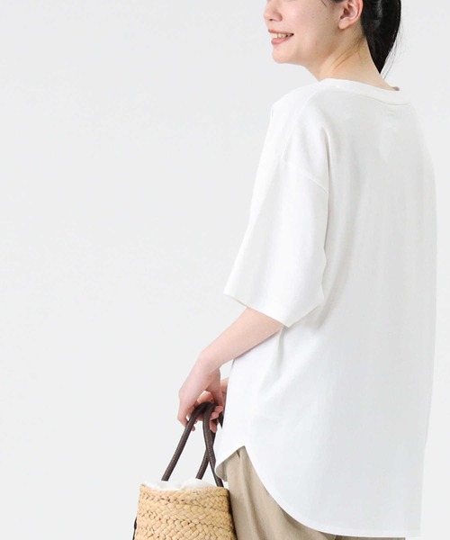 Lee（リー）の「【Lee】ラウンドポケットＴシャツ（Tシャツ/カットソー・レディース・パープル/ホワイト/ダークグレー・M/L）」の18枚目の写真