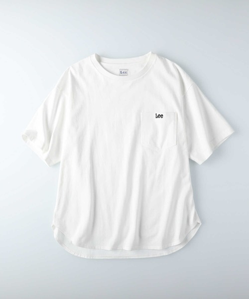 Lee（リー）の「【Lee】ラウンドポケットＴシャツ（Tシャツ/カットソー・レディース・パープル/ホワイト/ダークグレー・M/L）」の7枚目の写真
