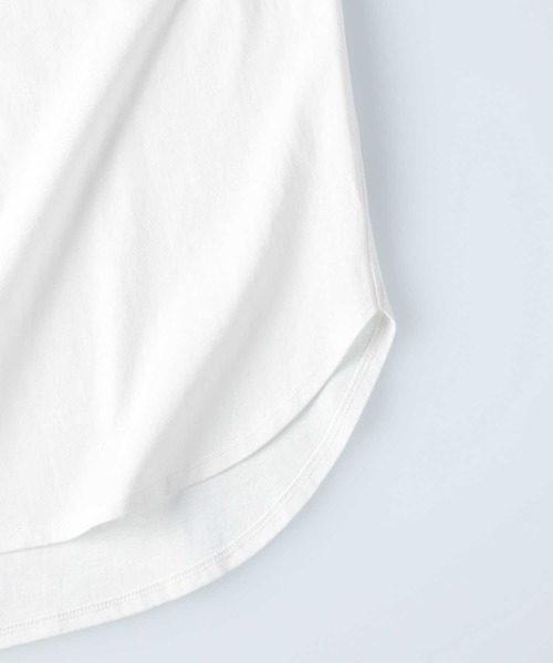 Lee（リー）の「【Lee】ラウンドポケットＴシャツ（Tシャツ/カットソー・レディース・パープル/ホワイト/ダークグレー・M/L）」の14枚目の写真