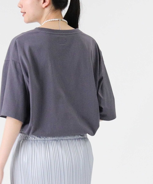 Lee（リー）の「【Lee】ラウンドポケットＴシャツ（Tシャツ/カットソー・レディース・パープル/ホワイト/ダークグレー・M/L）」の22枚目の写真