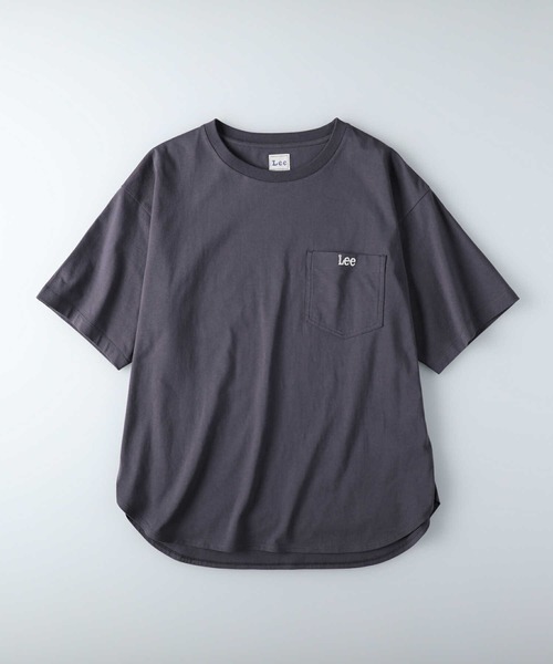 Lee（リー）の「【Lee】ラウンドポケットＴシャツ（Tシャツ/カットソー・レディース・パープル/ホワイト/ダークグレー・M/L）」の8枚目の写真