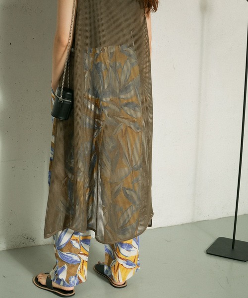 KBF（ケイビーエフ）の「2WAYメッシュワンピース（ワンピース・レディース・オリーブ/アイボリー・ONE）」の4枚目の写真