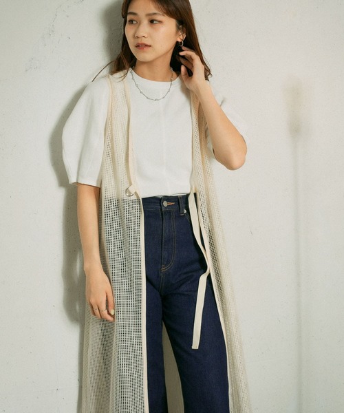 KBF（ケイビーエフ）の「2WAYメッシュワンピース（ワンピース・レディース・オリーブ/アイボリー・ONE）」の8枚目の写真