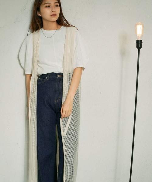 KBF（ケイビーエフ）の「2WAYメッシュワンピース（ワンピース・レディース・オリーブ/アイボリー・ONE）」の9枚目の写真