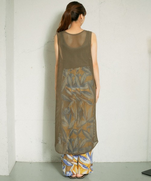 KBF（ケイビーエフ）の「2WAYメッシュワンピース（ワンピース・レディース・オリーブ/アイボリー・ONE）」の14枚目の写真